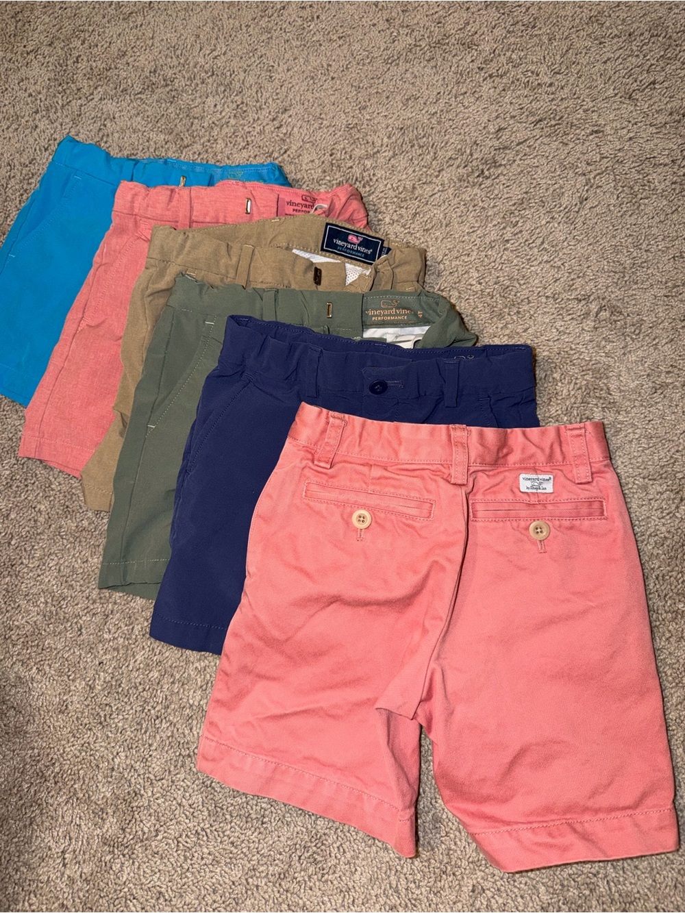 Vineyard Vines - Assorted Boys' athletic material & Cotton Shorts 6 pairs